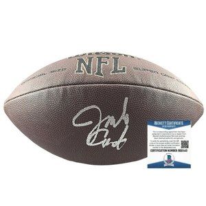 Jim Covert Signed NFL Football Chicago Bears HOF Beckett Proof Autographed BAS